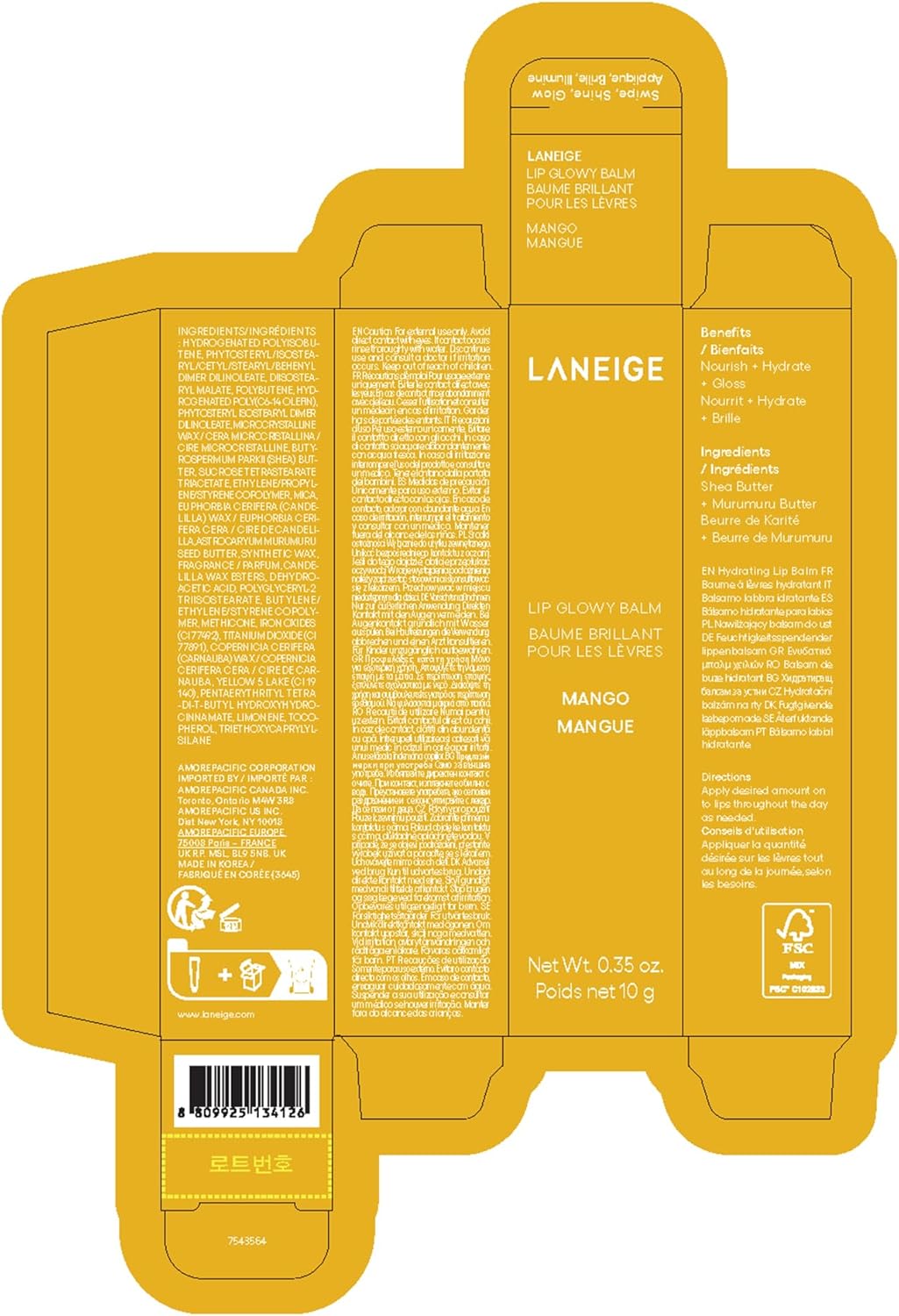 Lip Glowy Balm Mango