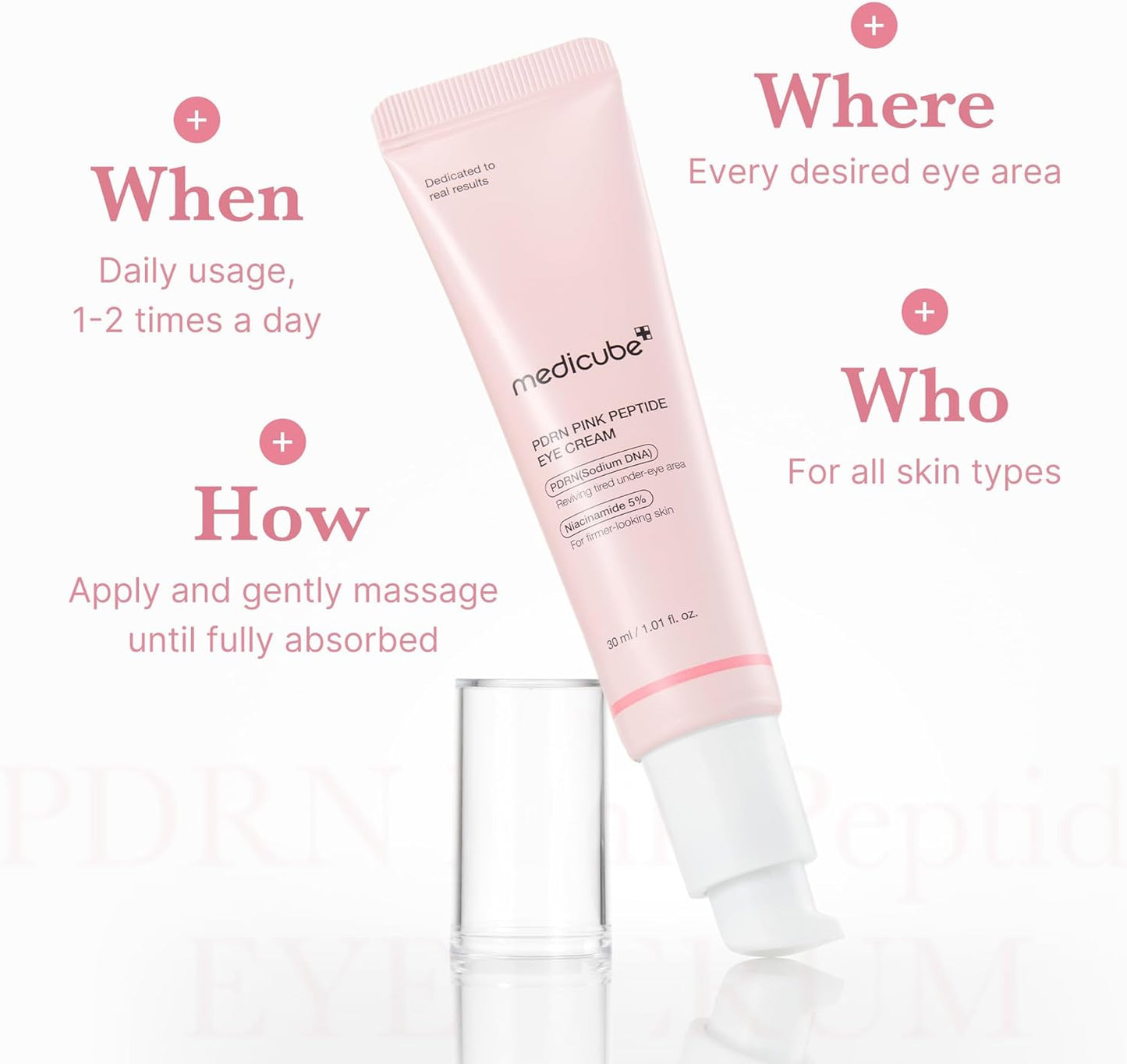 Medicube Salmon DNA PDRN Pink Peptide Eye Serum