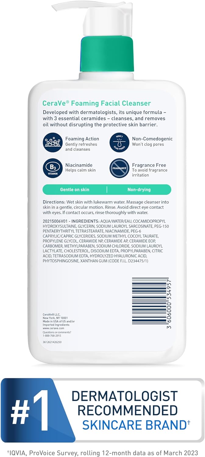 CeraVe Foaming Facial Cleanser 473 Ml