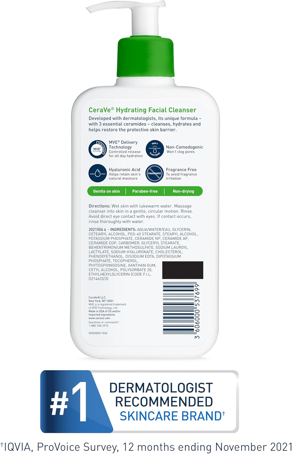 CeraVe Hydrating Facial Cleanser 237ml