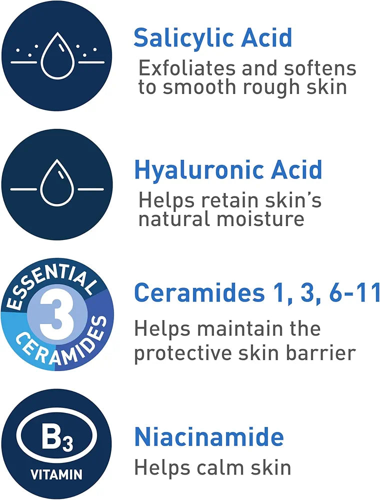 CeraVe Salicylic Acid Cleanser | 16 Ounce | Renewing Exfoliating Face Wash With Vitamin D for Normal Skin | Fragrance Free