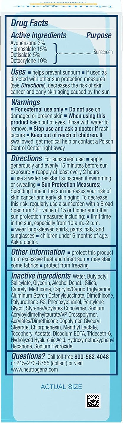 Neutrogena Hydro Boost Hyaluronic Acid Moisturizer SPF 50 Sunscreen