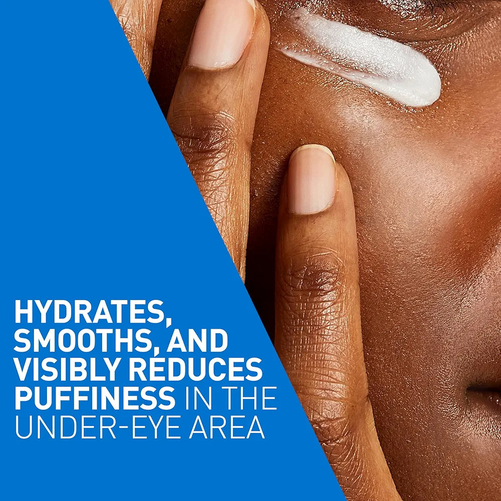 CeraVe Eye Repair Cream | Under Eye Cream for Dark Circles and Puffiness Delicate Skin Under Eye Area with Hyaluronic acid and Ceramides | Non-comedogenic, Fragrance Free | 0.5Oz, 14 ML