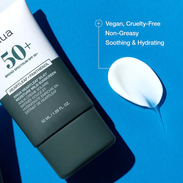 Heartleaf Silky Moisture Mild Sunscreen 50ml